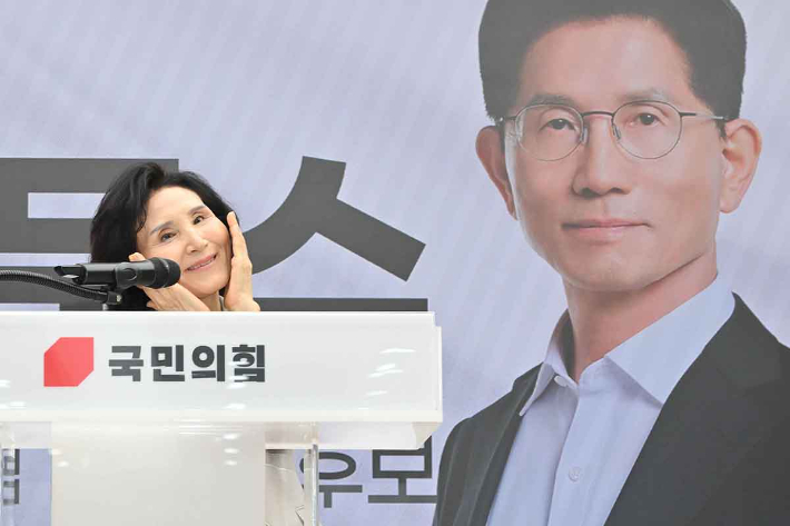 김문수 배우자 설난영, '대선 승리 위해'[노컷네컷]