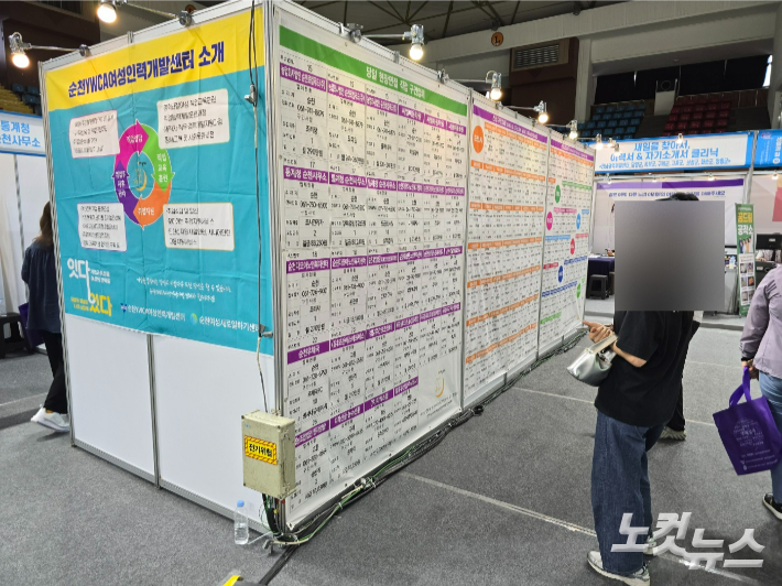 여성 일자리 박람회 구인 안내 현황. 고영호 기자