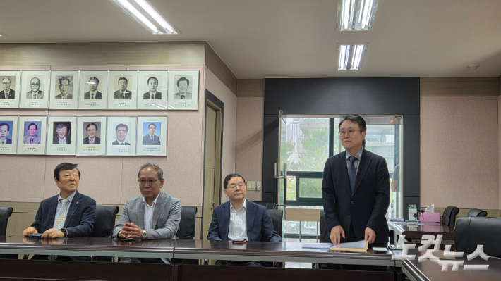 대전시의사회 기자간담회. 김미성 기자
