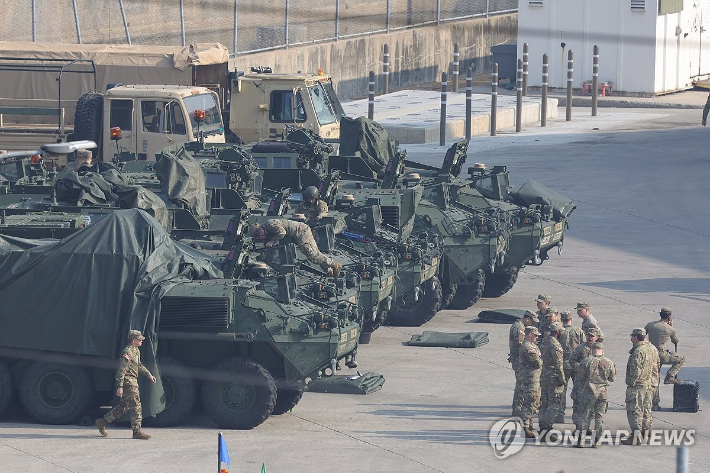 [속보] WSJ "美, 주한미군 4,500명 인·태 지역 배치 검토"