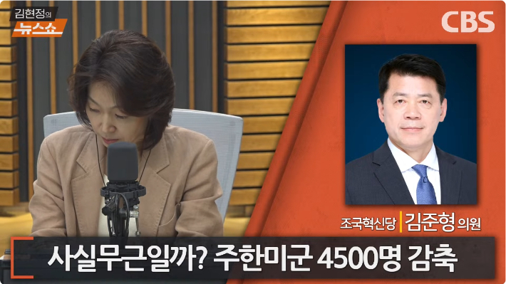 [인터뷰] 김준형 "주한미군 감축? 할 수도…트럼프엔 꽃놀이패"