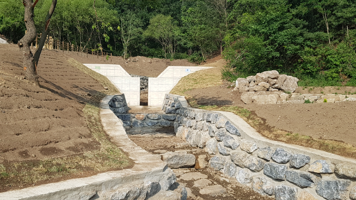 화천군 간동면 간척리 사방댐. 춘천시 제공