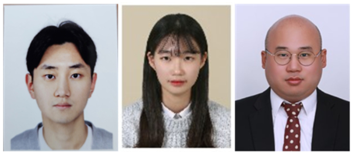 한림대학교 반도체·디스플레이스쿨 엄성재 학부생, 나노융합스쿨 허다문 대학원생, 반도체·디스플레이스쿨 이종민 교수. 한림대 제공