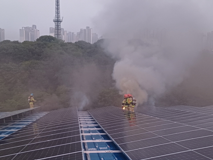 화재 현장. 아산소방서 제공