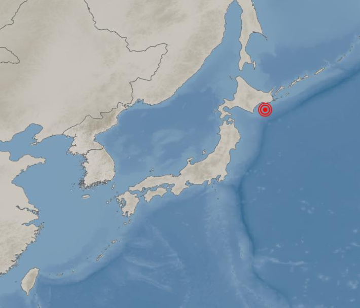 日 홋카이도 앞바다서 규모 6.1 지진…"쓰나미 우려 없어"