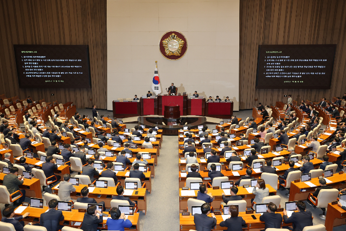 [속보]검사징계법, 내란·金여사·채해병특검법, 본회의 통과