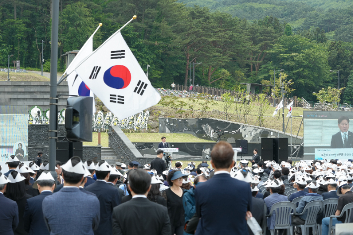 제70회 현충일 추념식. 제주도 제공