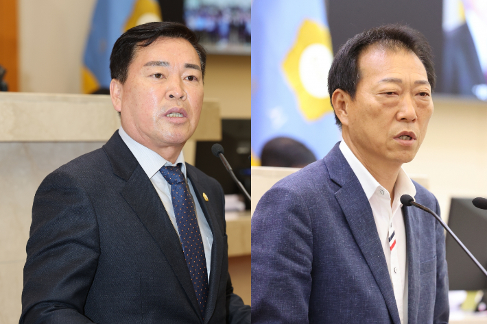 최해곤, 김영헌 의원(왼쪽부터). 포항시의회 제공