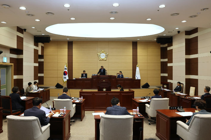제312회 제1차 정례회 개회식. 보성군의회 제공