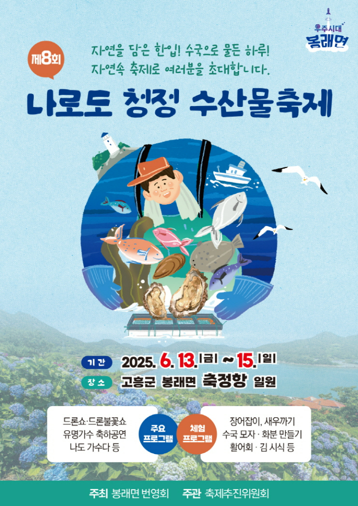 '제8회 나로도 청정 수산물축제' 포스터. 고흥군 제공
