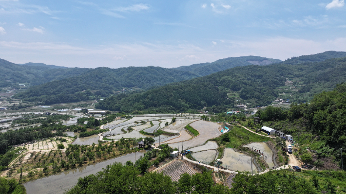 상주 용포리 다락논 전경. 경북문화관관공사 제공