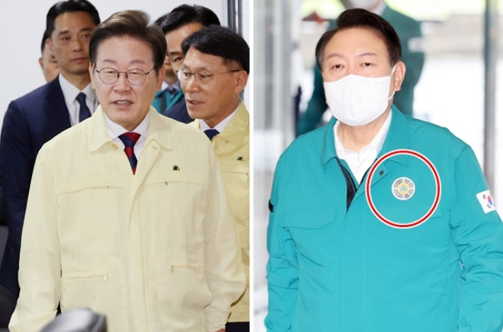 李대통령 '무속 논란' 청록색 민방위복 거부한 까닭[오목조목]