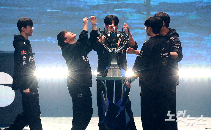 2023리그오브레전드 월드 챔피언십 결승전 모습. 사진공동취재단