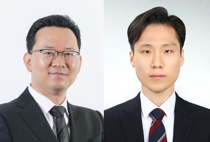 사진 왼쪽부터 김채운 교수, 김진균 박사(제1저자). UNIST 제공