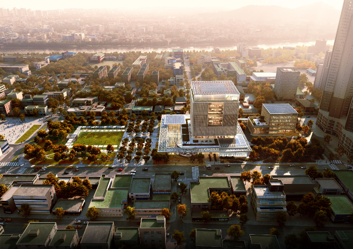 청주시 신청사 조감도. 청주시 제공