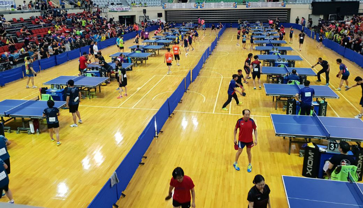 지난해에 열린 '12회 안동하회탈배 전국오픈 탁구대회' 모습. 안동시 제공