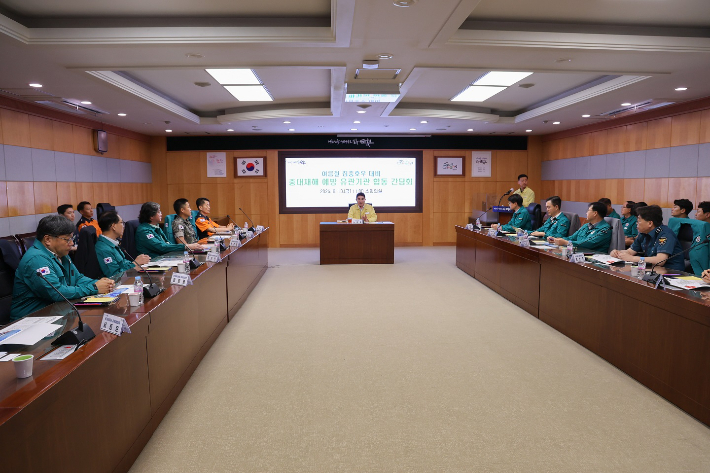 집중호우 대비 유관기관 간담회. 순천시 제공