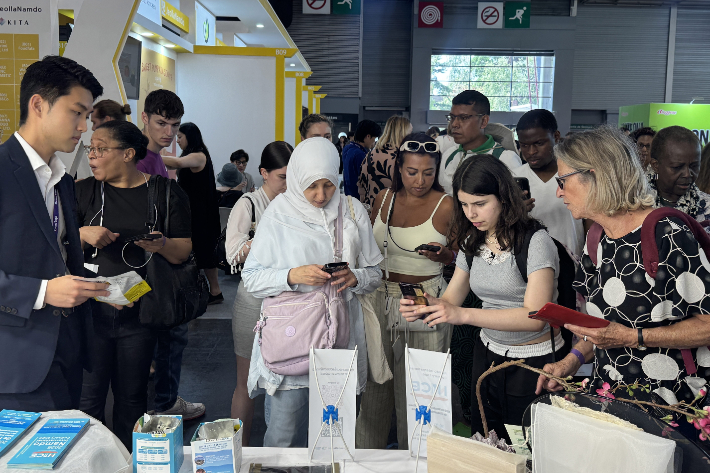 남도국제미식산업박람회 사무국은 15일까지 3일간 프랑스 파리에서 열린 '2025 코리아 엑스포(Korea Expo Paris 2025)'에 참가해 2025 남도국제미식산업박람회를 홍보하고 있다. 전라남도 제공