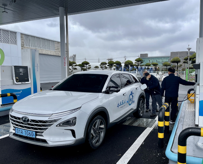 포항 장흥 수소 충전소. 포항시 제공