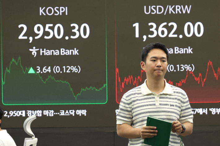 딱 1.38포인트 부족…코스피 3000고지 터치 직전 무릎