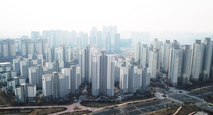 동탄역 주변 아파트 단지. 연합뉴스