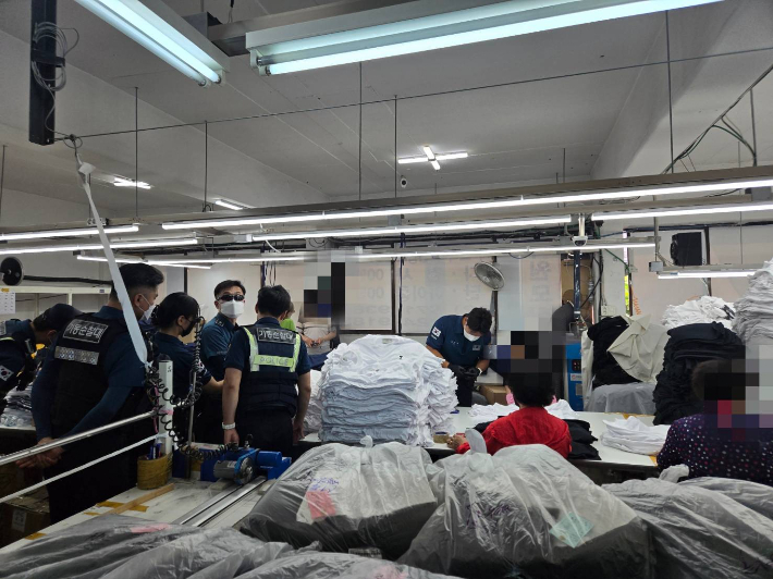 단속 현장 사진. 서울경찰청 제공