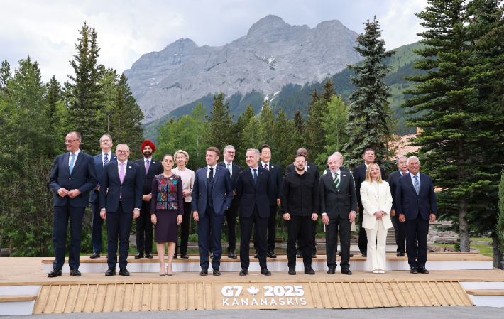 "'러 강한 비판' G7 공동 성명, 美 반대로 채택 못해"