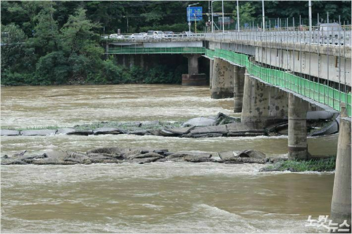 2020년 8월 춘천 의암호 사고 당시 의암호 모습. 박정민 기자