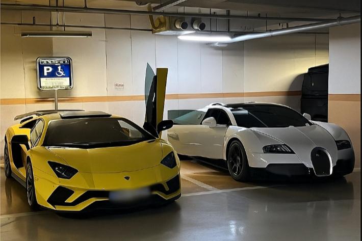 게임 투자 사기 조직원들이 타고 다닌 스포츠카. 대구지검 제공