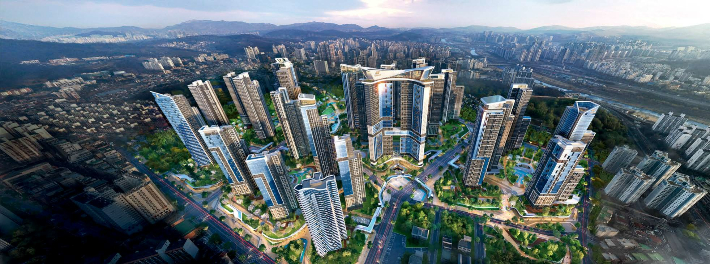 구리 수택동 재개발사업지 조감도. 현대건설 제공