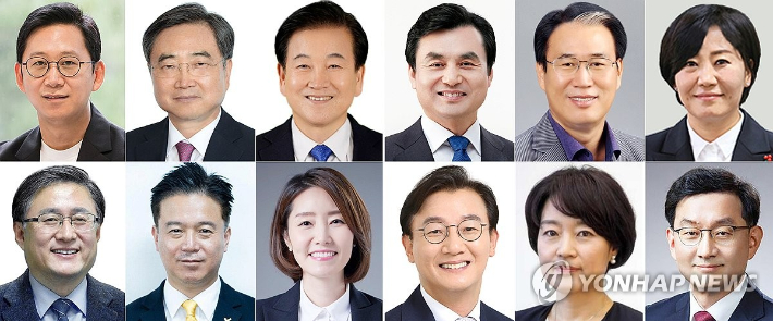 윗줄 왼쪽부터 배경훈 과학기술정보통신부 장관 후보자, 조현 외교부 장관 후보자, 정동영 통일부 장관 후보자, 안규백 국방부 장관 후보자, 권오을 국가보훈부 장관 후보자, 유임된 송미령 농림축산식품부 장관. 아래 줄 왼쪽부터 김성환 환경부 장관 후보자, 김영훈 고용노동부 장관 후보자, 강선우 여성가족부 장관 후보자, 전재수 해양수산부 장관 후보자, 한성숙 중소벤처기업부 장관 후보자, 국무조정실장에 임명된 윤창렬 LG글로벌 전략개발원장. 