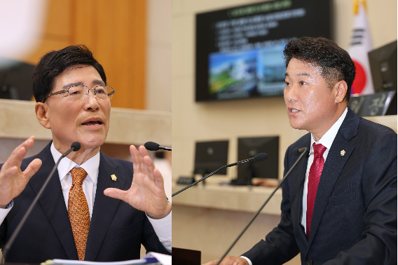 김성조, 양윤제 의원(왼쪽부터). 포항시의회 제공