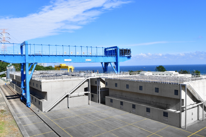 한수원이 현재 운용 중인 사용후핵연료 저장시설 맥스터. 한수원 제공