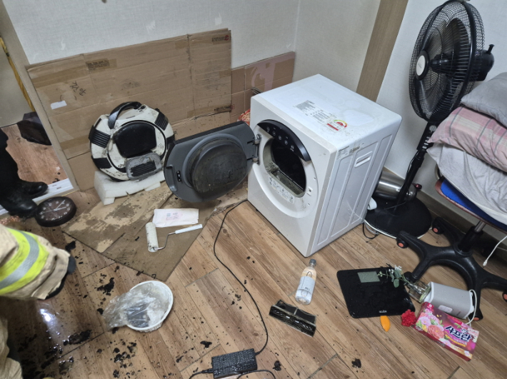 화재 현장. 천안서북소방서 제공