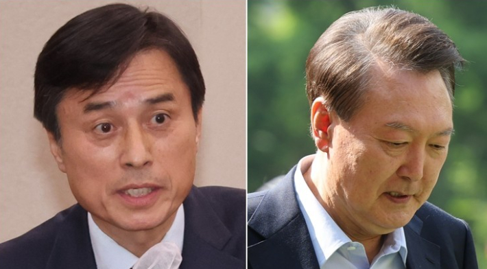 조은석 특별검사(왼쪽)와 윤석열 전 대통령. 연합뉴스