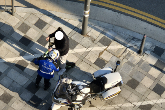 PM 단속 모습. 세종경찰청 제공