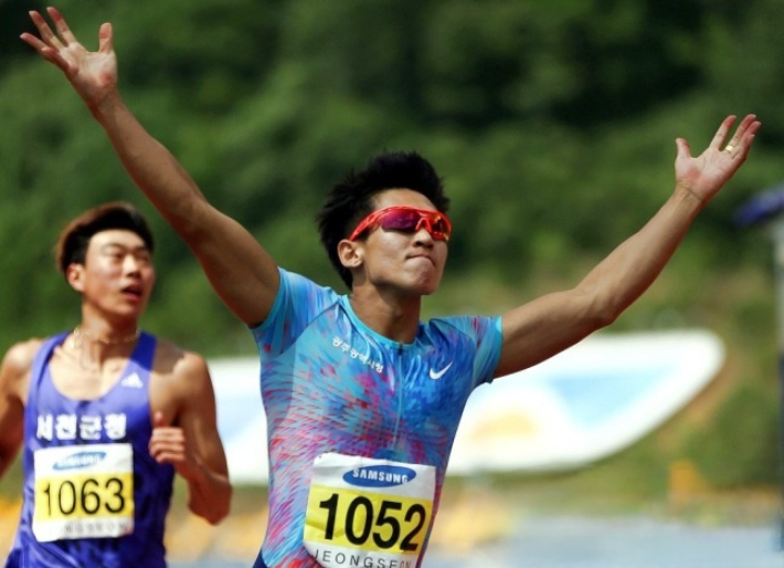 육상 100m 대한민국 신기록을 보유하고 있는 김국영. 연합뉴스