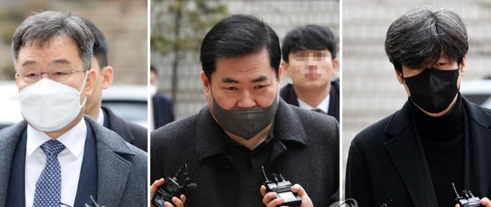 화천대유자산관리 대주주 김만배 씨(왼쪽부터), 유동규 전 성남도시개발공사 기획본부장, 남욱 변호사. 연합뉴스