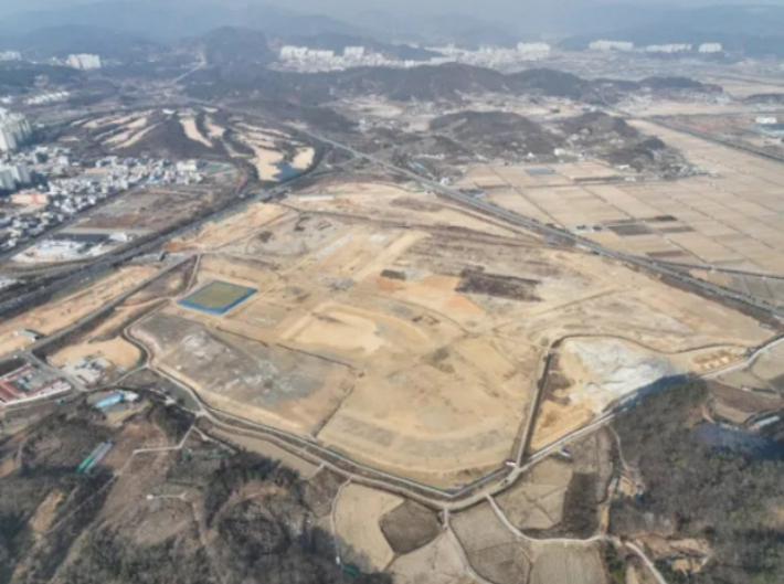 순천 선월지구 공사 현장. 독자 제공