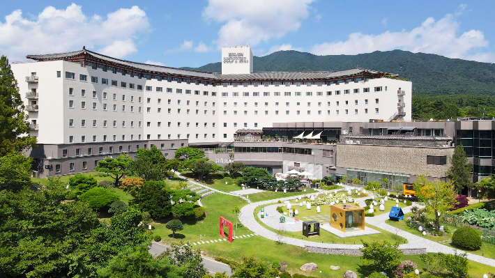 코오롱호텔 전경. 경주시 제공