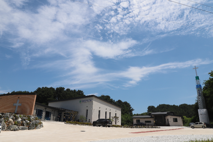 죽변감리교회 전경. 자료사진