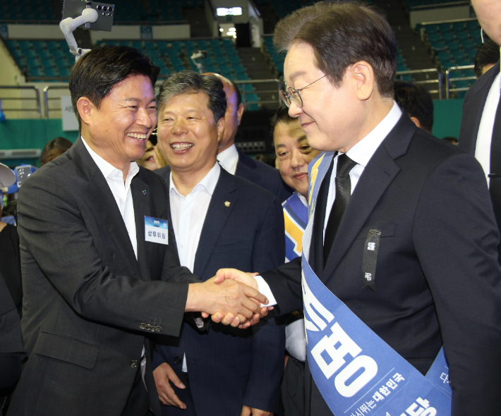 조용익 부천시장과 이재명 대통령. 조 시장 측 제공