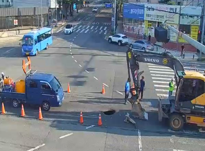 포항법원 앞 사거리. 독자제공