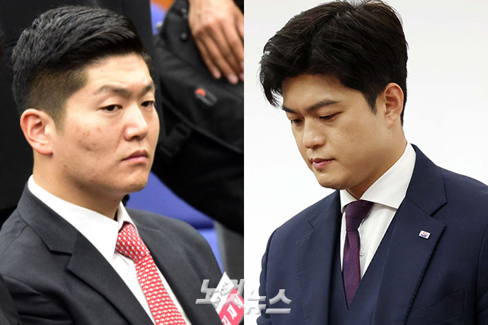 국민의힘 김재섭 의원(왼쪽)· 김용태 전 비상대책위원장. 윤창원·황진환 기자