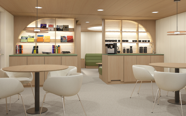 차세대 쇄빙연구선 선실 내부 이미지. 한화오션 제공