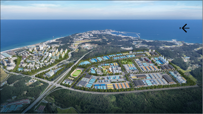 울진 원자력수소 국가산업단지 조감도. 울진군 제공 