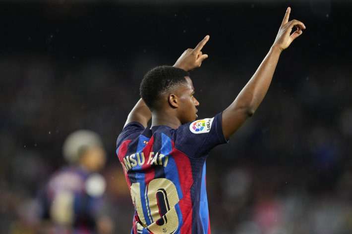 바르셀로나와 재계약 후 AS모나코로 임대 이적한 안수 파티. 연합뉴스