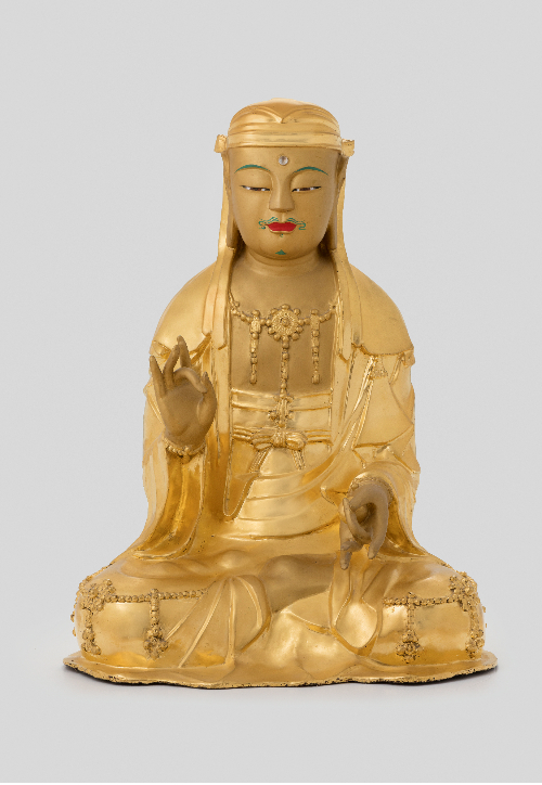 해인사 금동지장보살좌상. 경남도청 제공 