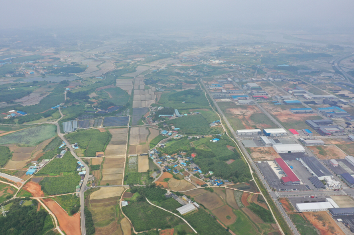 국가산단 조성 나주 예정부지 전경. 전라남도 제공