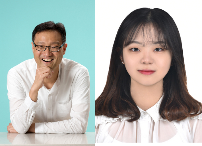 사진 왼쪽부터 이자일 교수와 안소영 연구원. UNIST 제공